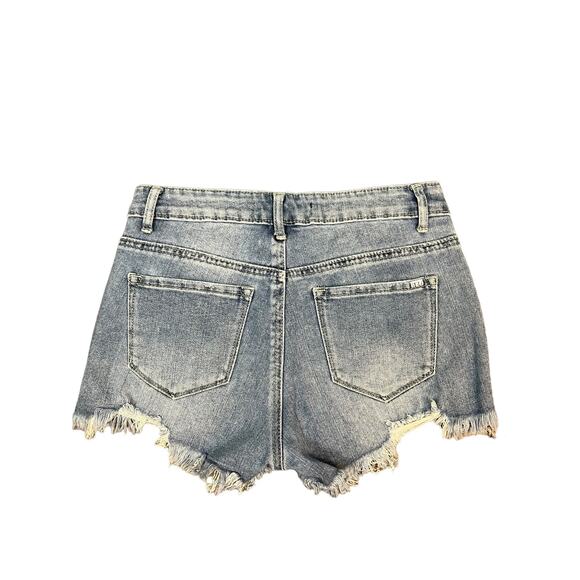 Tractr Blu Womens Cut off Jean Shorts sz 25 Denim Festival - Picture 3 of 4